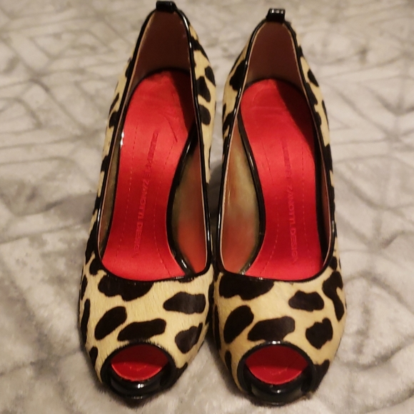 Giuseppe zanotti design leopard fur heels - Picture 2 of 8